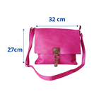 Bolso en bandolera, estilo messenger tacto suave