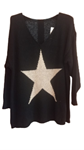 Jersey Estrella Talla grande y cuello pico