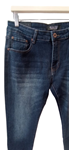 Pantalón tejano para hombre amplio, efecto desgastado, azul