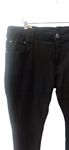 Pantalón tejano para hombre, de color negro, elástico