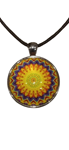 Collar Cristal Circulo con Mandala