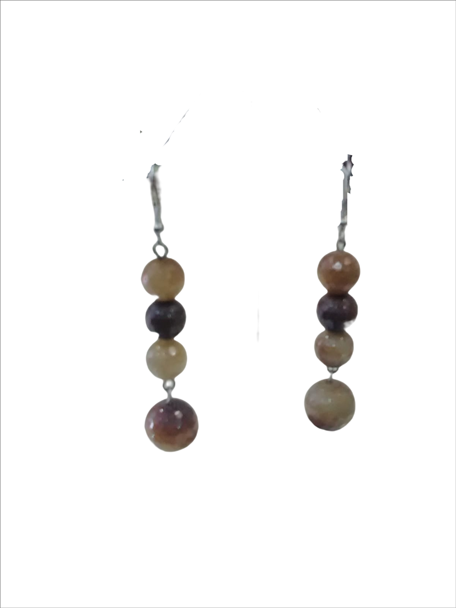 Pendientes con toque boho en tonos marrones