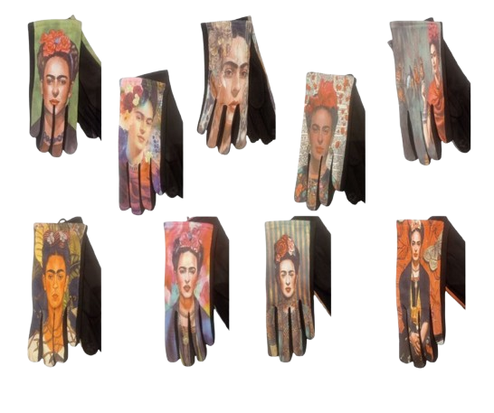 Guantes para mujer con Imágenes de Frida Kahlo