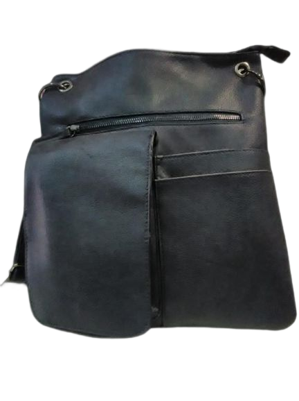 Bolso en bandolera, estilo messenger con bolsillos externos